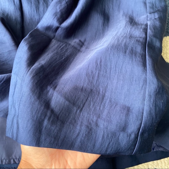 🔷 CAMAIEU ROYAL BLUE SILKY HIGH WAIST SKATER SKIRT! - Picture 7 of 9